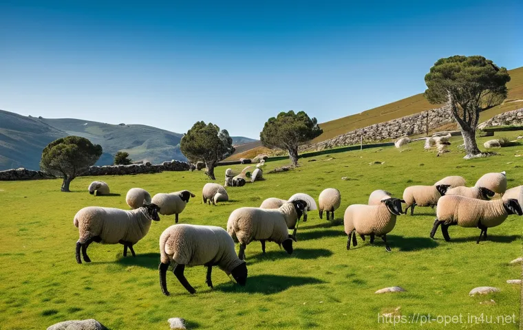 양 소규모 농장 운영법 - **Prompt for Bordaleira Serra da Estrela Sheep:**
"A picturesque scene in the mountainous region...