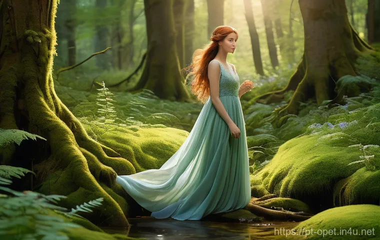 토끼 서식지 꾸미기 - **Enchanted Forest Guardian**
A captivating, full-body portrait of a young woman, appearing to b...