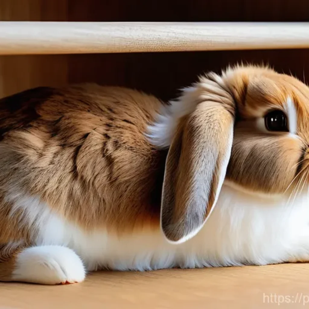 토끼 목욕 방법 - **Prompt 1: "A contented, fluffy rabbit meticulously grooming itself in a pristine, spacious indoor ...